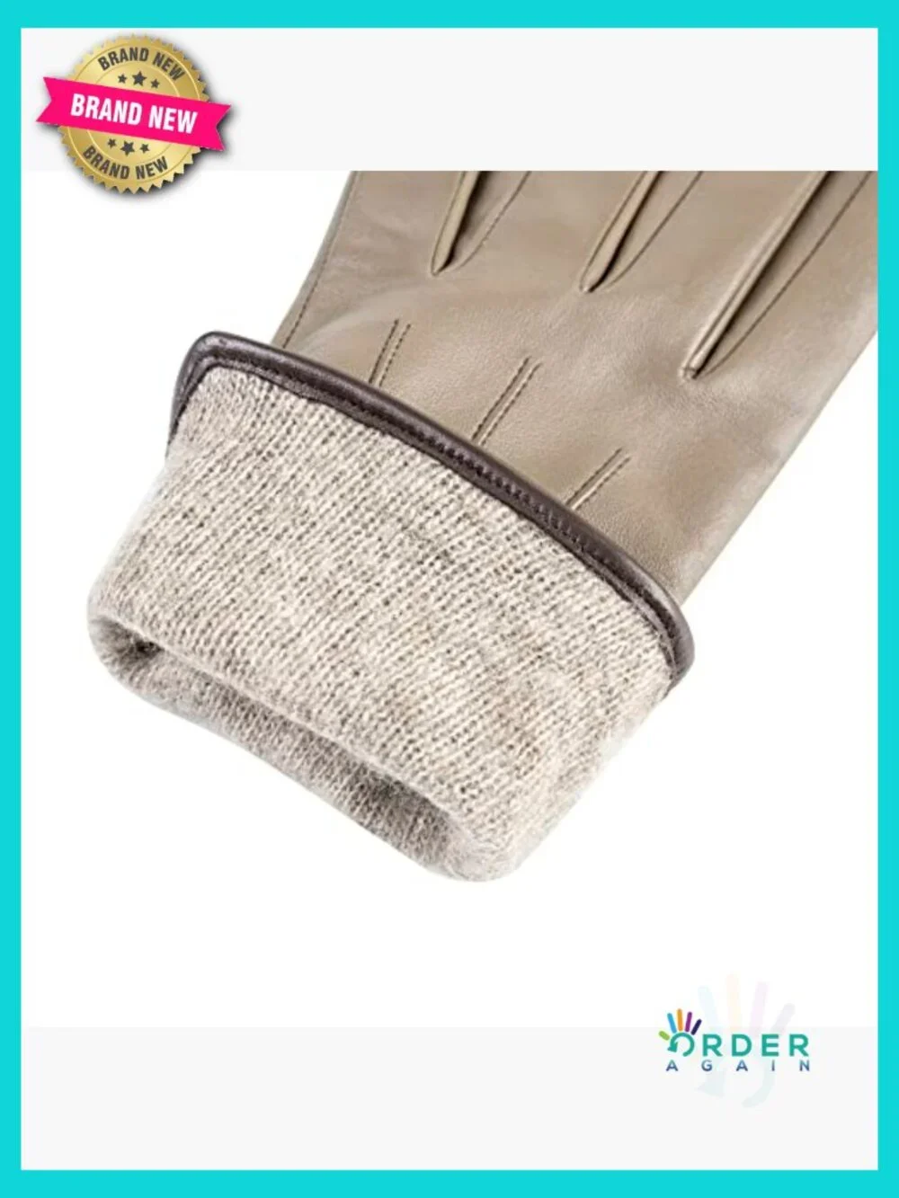 Leather Gloves with Cashmere Lining Touchscreen Driving Dress Gloves Winter